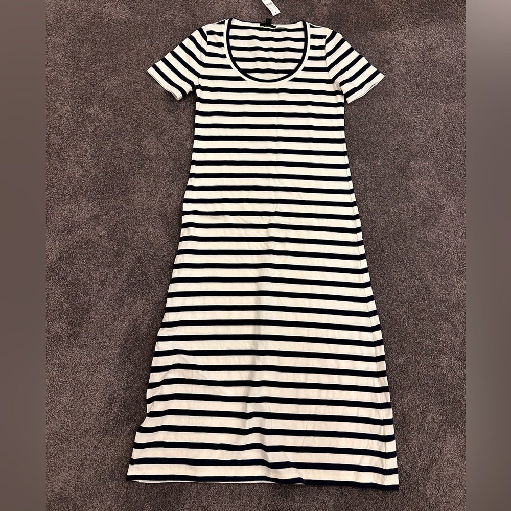 NWT J Crew Stripe T-Shirt Dress